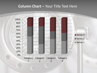 A Close Up Of A Metal Object With A White Background PowerPoint Template