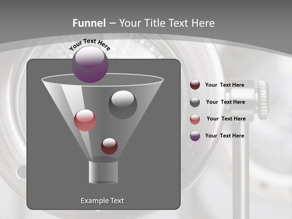 A Close Up Of A Metal Object With A White Background PowerPoint Template
