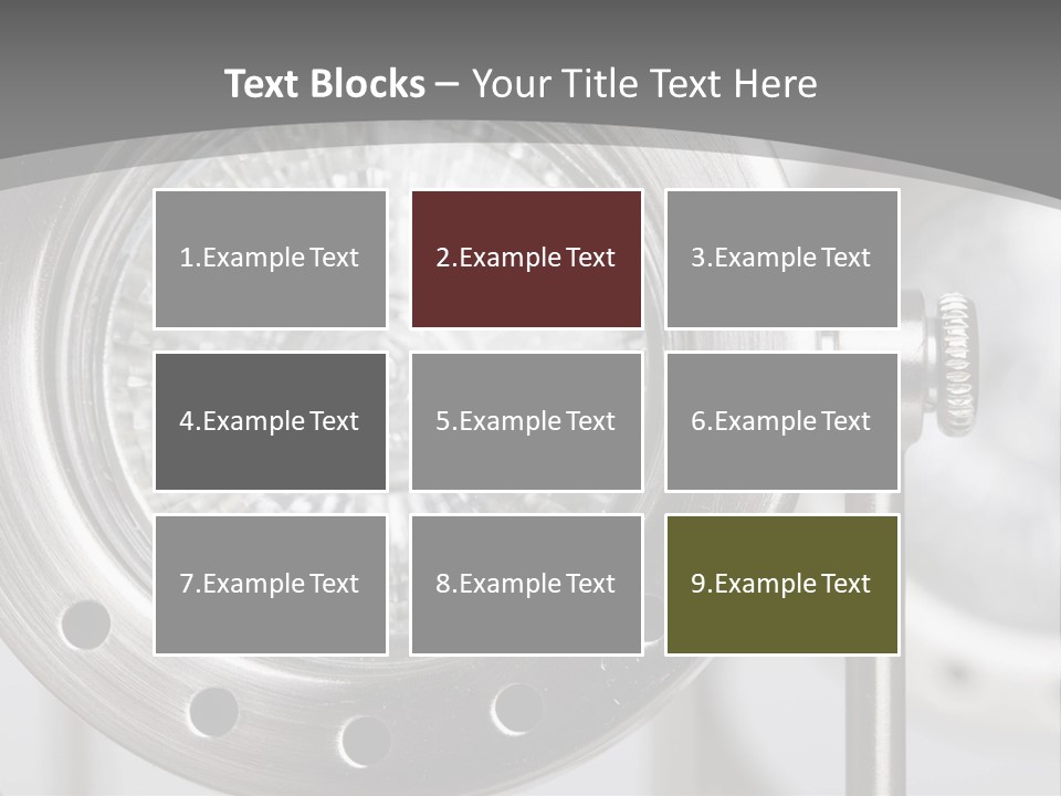 A Close Up Of A Metal Object With A White Background PowerPoint Template