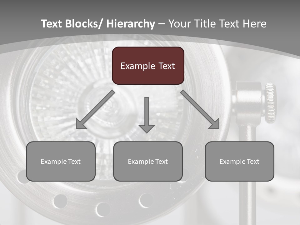 A Close Up Of A Metal Object With A White Background PowerPoint Template