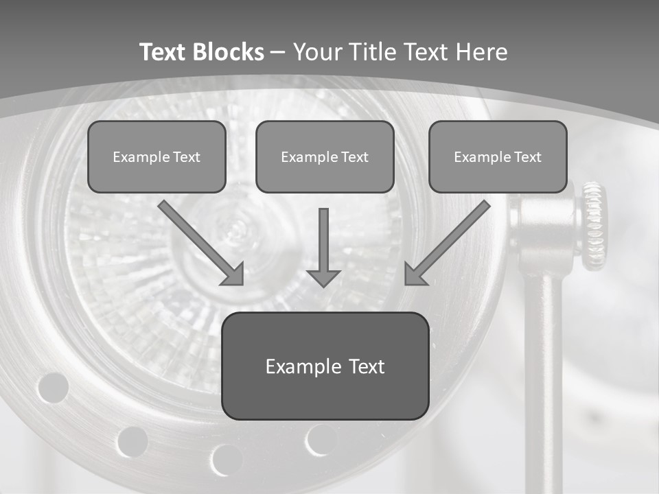 A Close Up Of A Metal Object With A White Background PowerPoint Template
