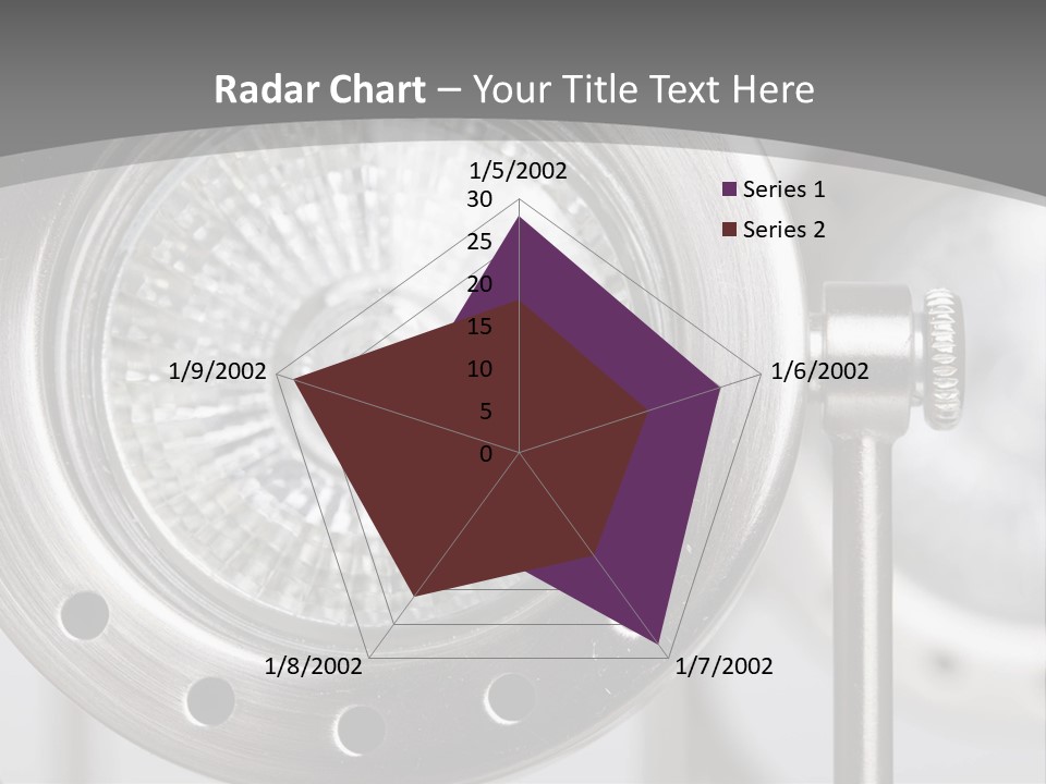 A Close Up Of A Metal Object With A White Background PowerPoint Template