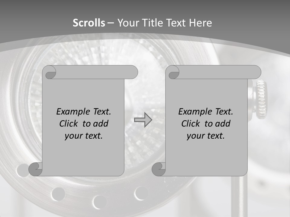 A Close Up Of A Metal Object With A White Background PowerPoint Template