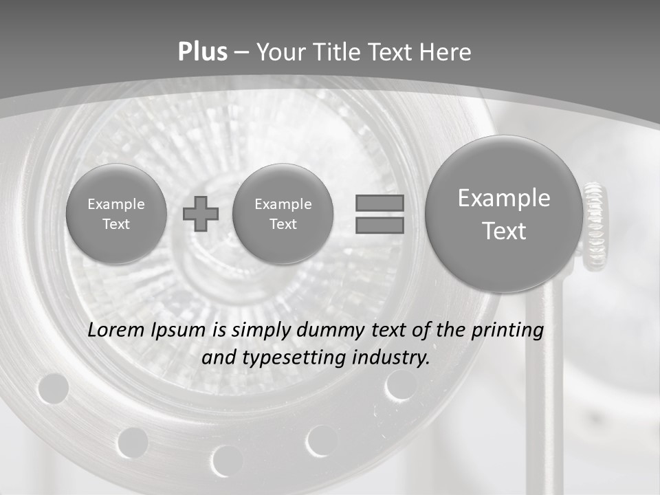 A Close Up Of A Metal Object With A White Background PowerPoint Template
