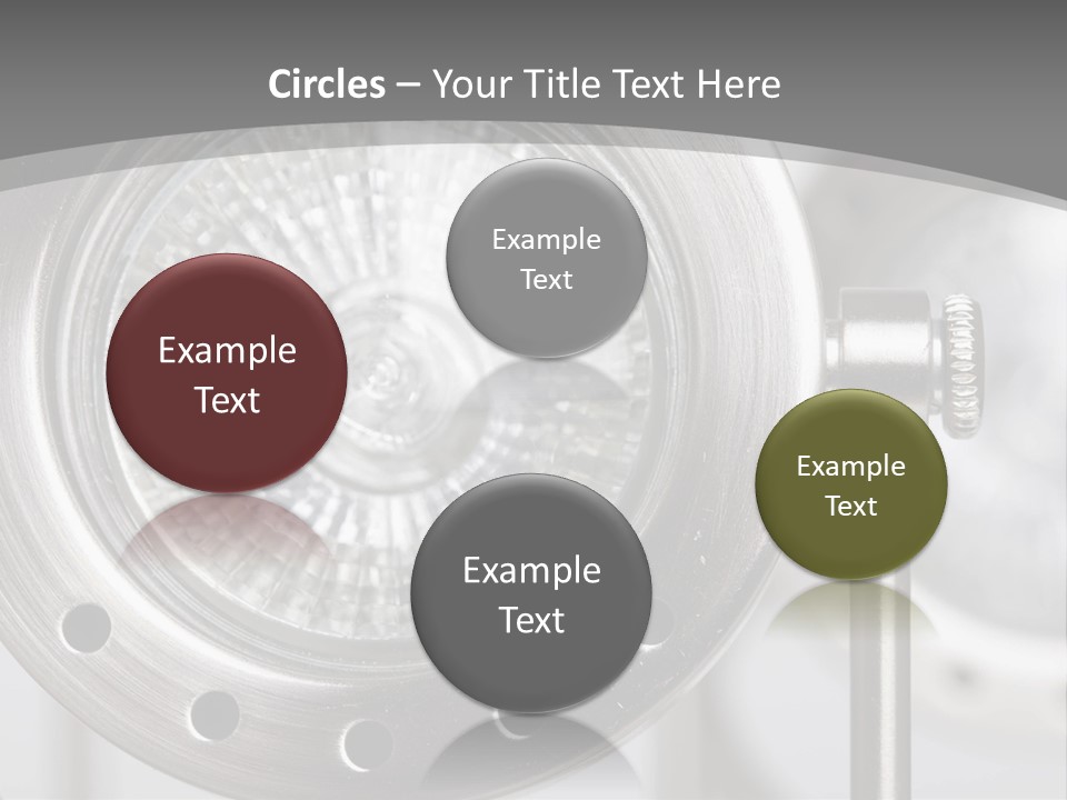 A Close Up Of A Metal Object With A White Background PowerPoint Template