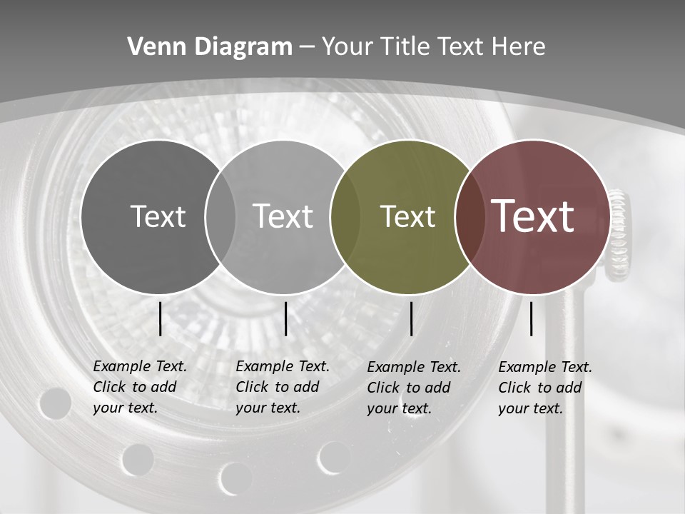 A Close Up Of A Metal Object With A White Background PowerPoint Template