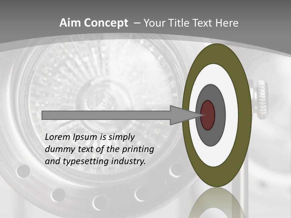 A Close Up Of A Metal Object With A White Background PowerPoint Template