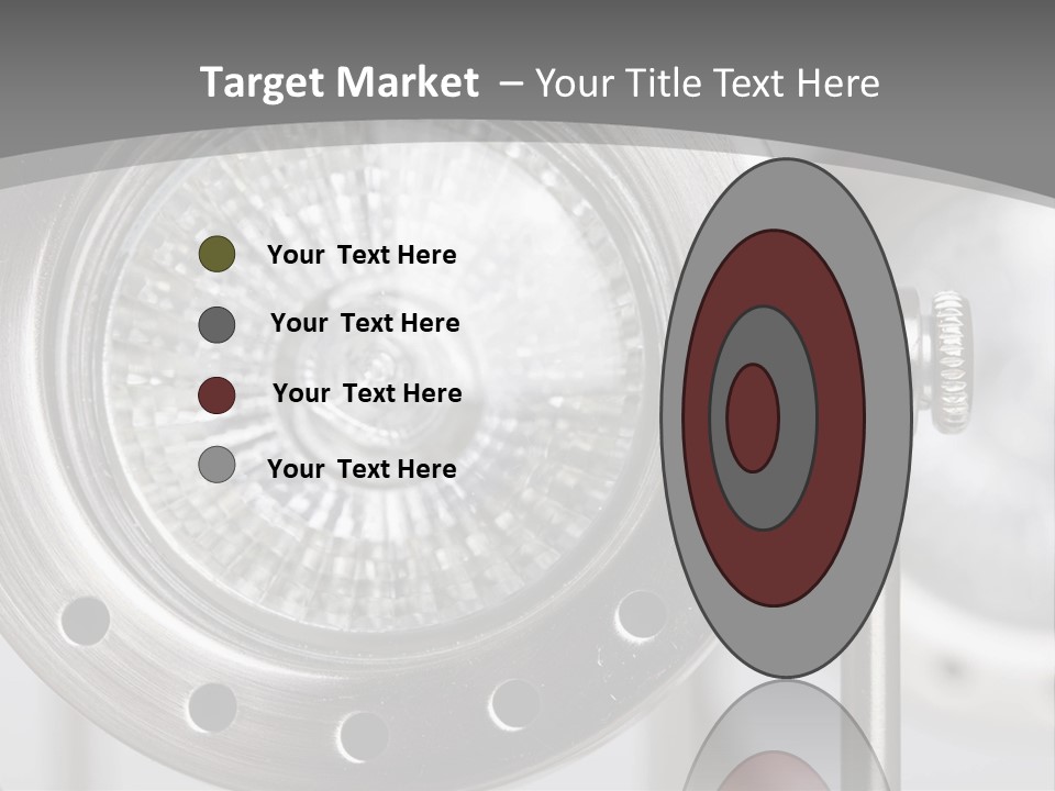 A Close Up Of A Metal Object With A White Background PowerPoint Template