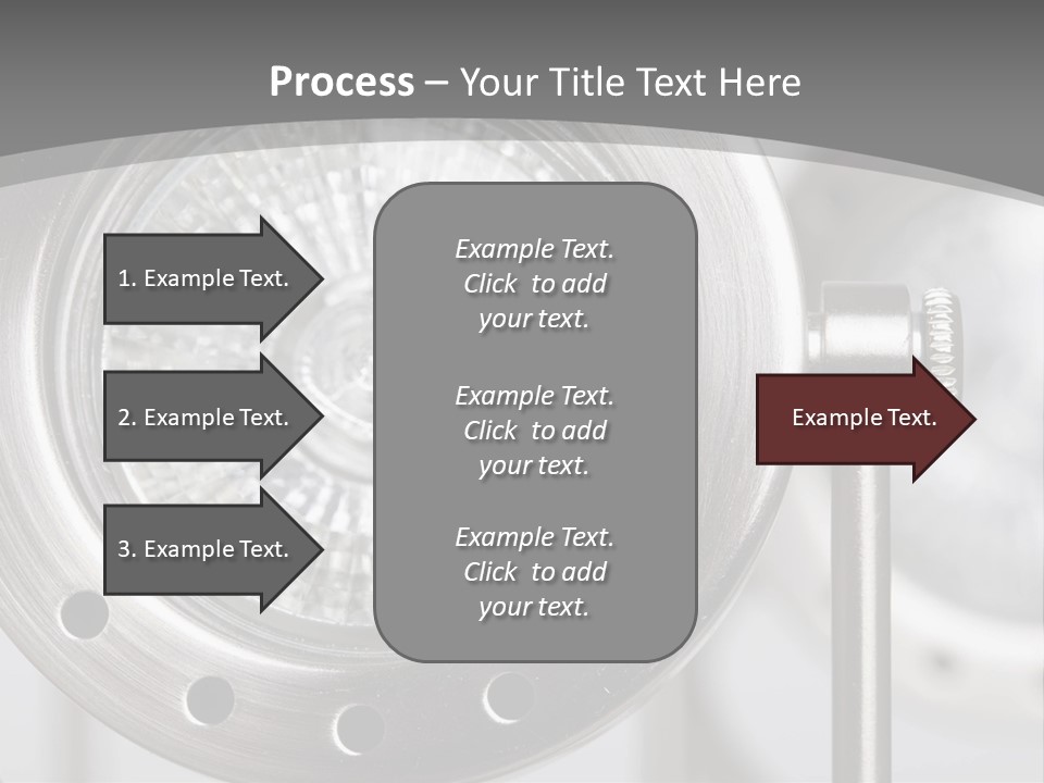 A Close Up Of A Metal Object With A White Background PowerPoint Template