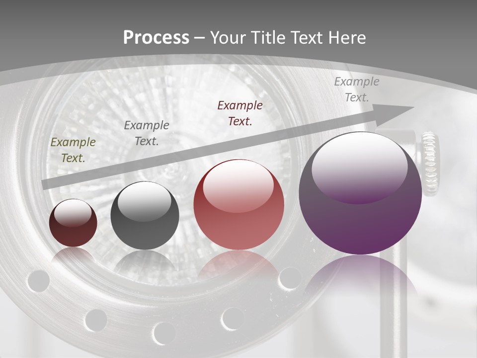 A Close Up Of A Metal Object With A White Background PowerPoint Template