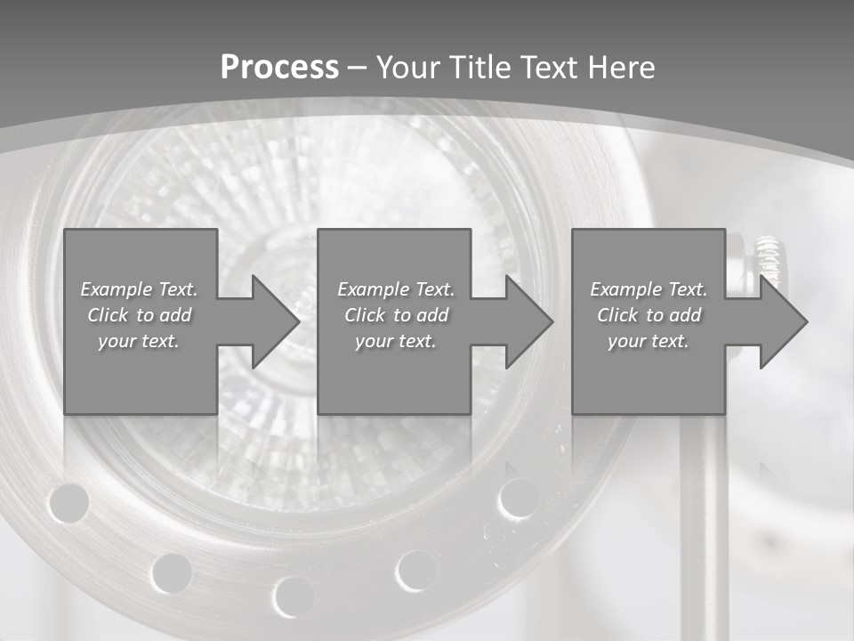 A Close Up Of A Metal Object With A White Background PowerPoint Template