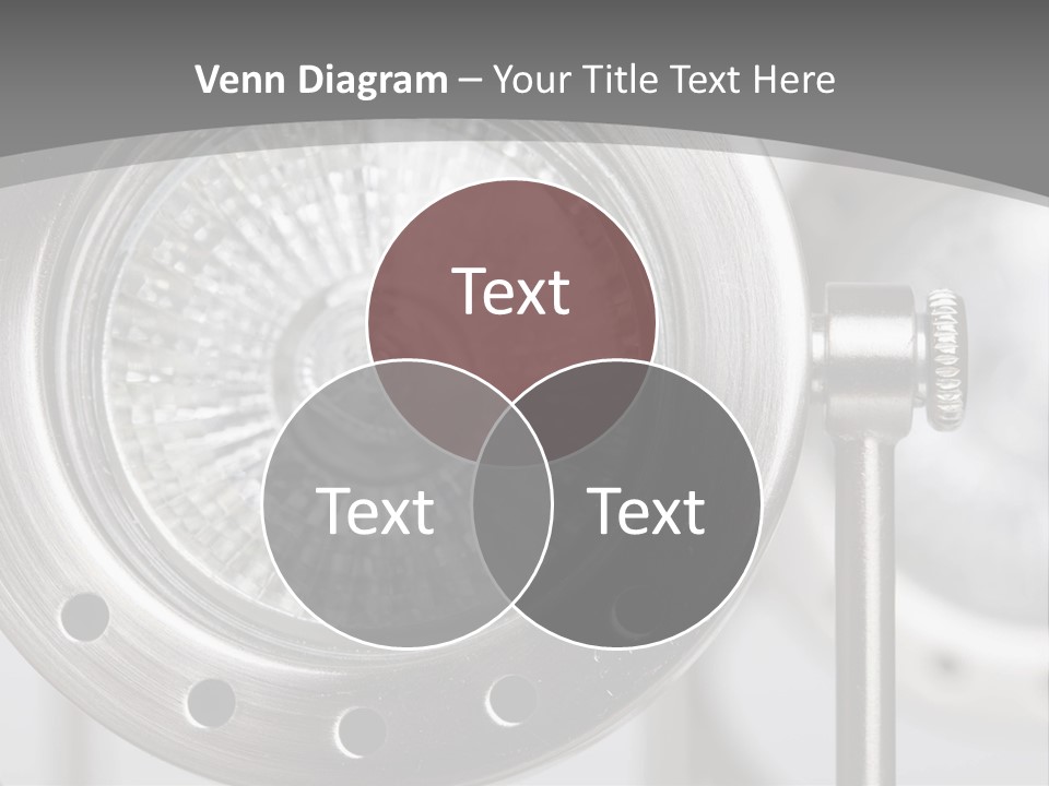 A Close Up Of A Metal Object With A White Background PowerPoint Template