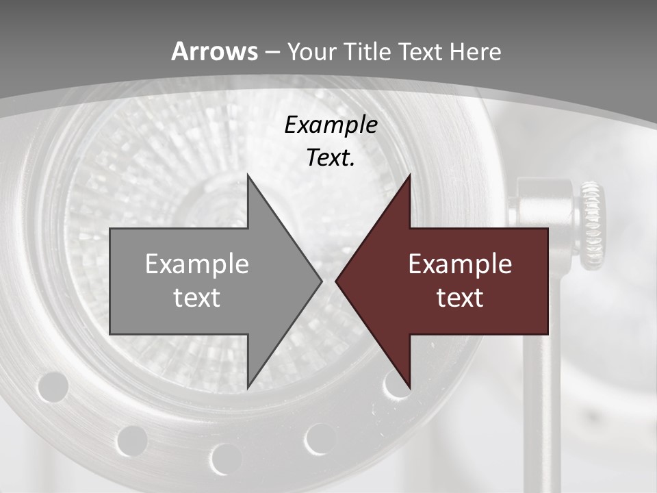 A Close Up Of A Metal Object With A White Background PowerPoint Template