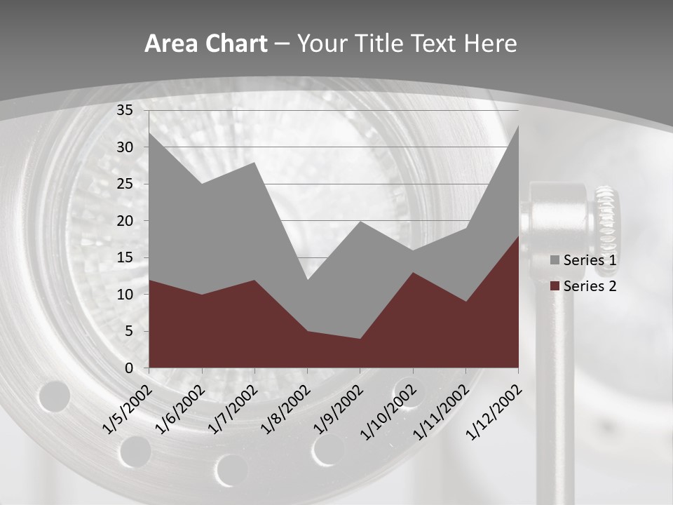 A Close Up Of A Metal Object With A White Background PowerPoint Template
