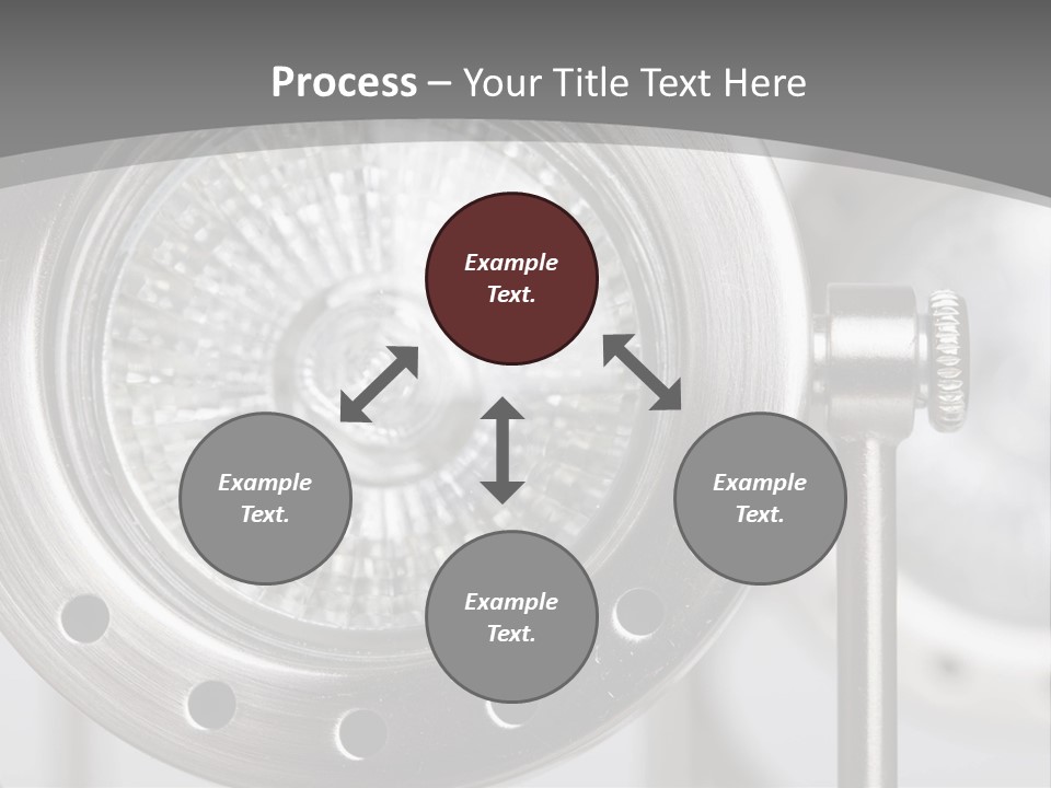 A Close Up Of A Metal Object With A White Background PowerPoint Template