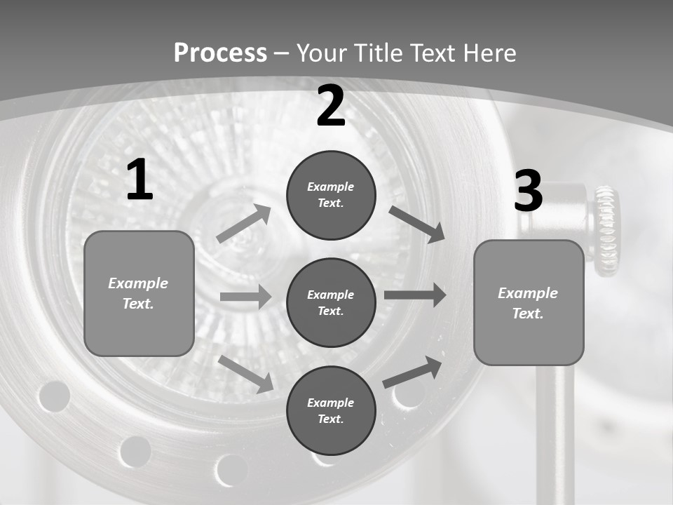 A Close Up Of A Metal Object With A White Background PowerPoint Template
