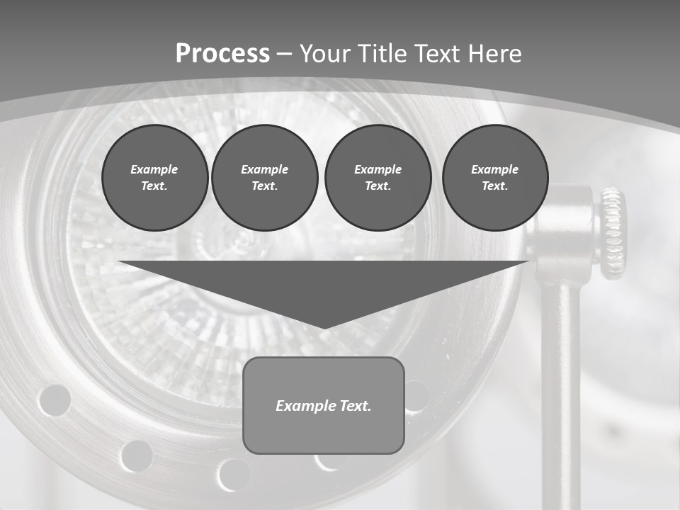 A Close Up Of A Metal Object With A White Background PowerPoint Template