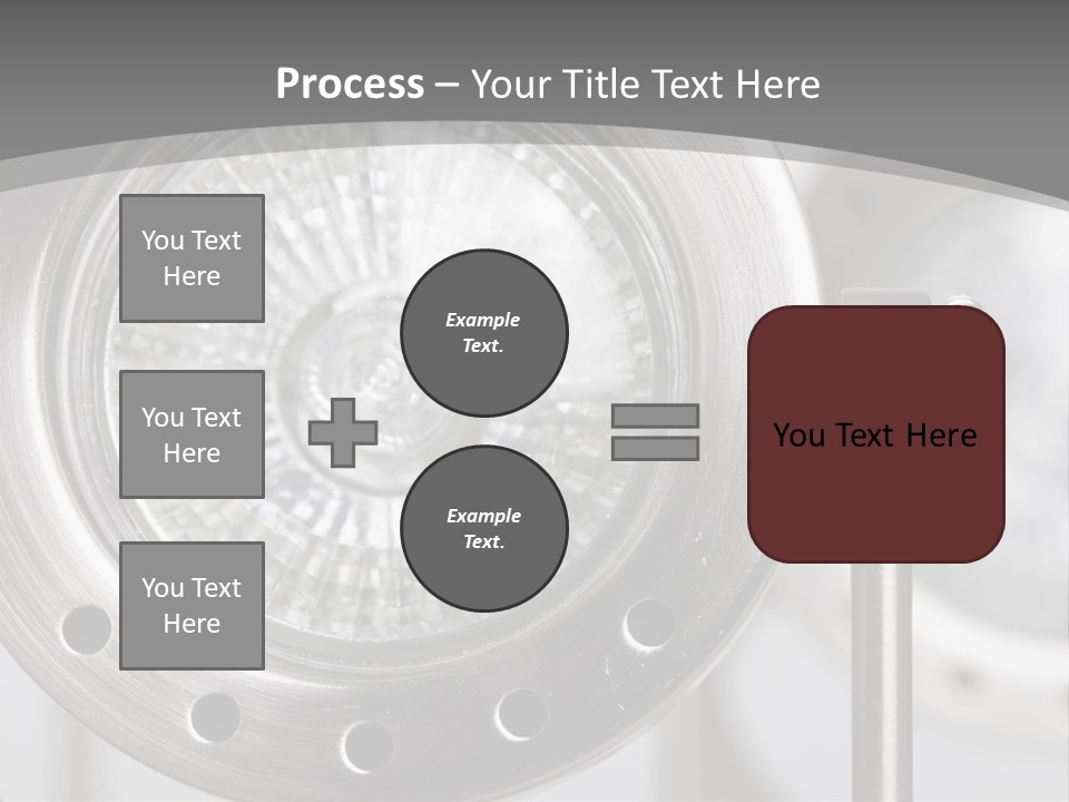 A Close Up Of A Metal Object With A White Background PowerPoint Template