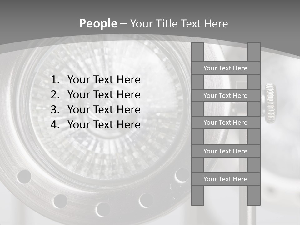 A Close Up Of A Metal Object With A White Background PowerPoint Template