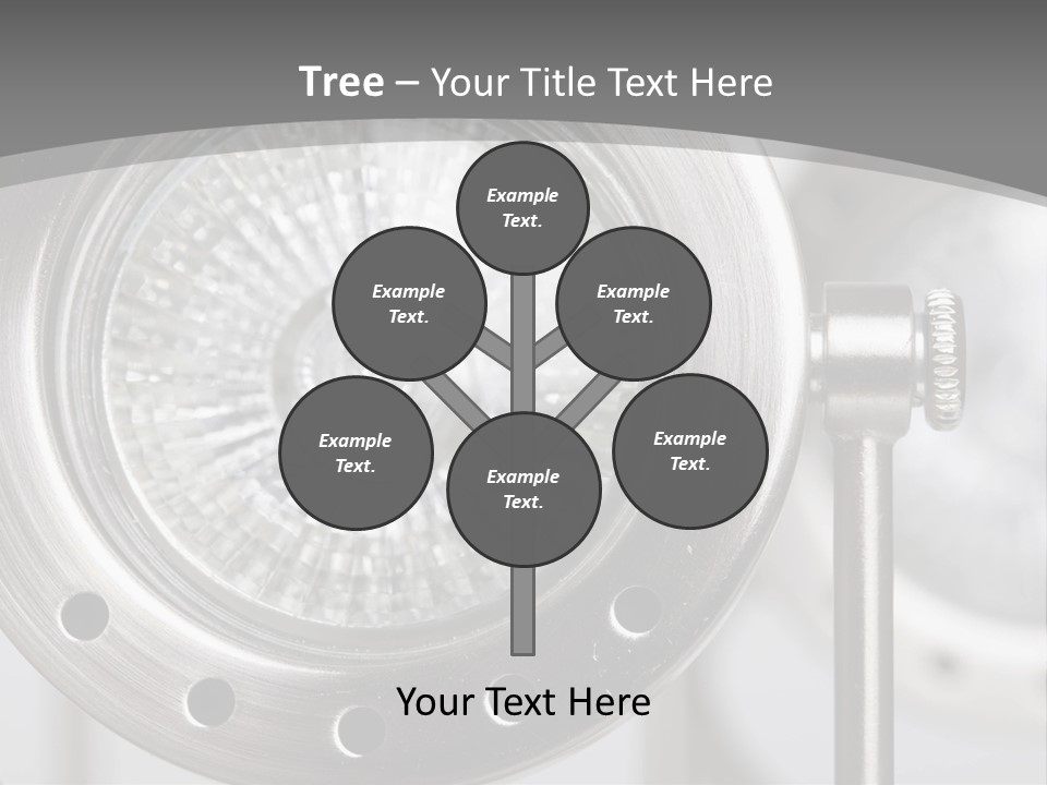 A Close Up Of A Metal Object With A White Background PowerPoint Template