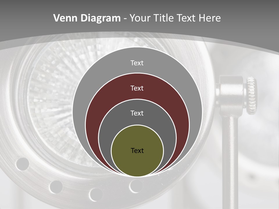 A Close Up Of A Metal Object With A White Background PowerPoint Template