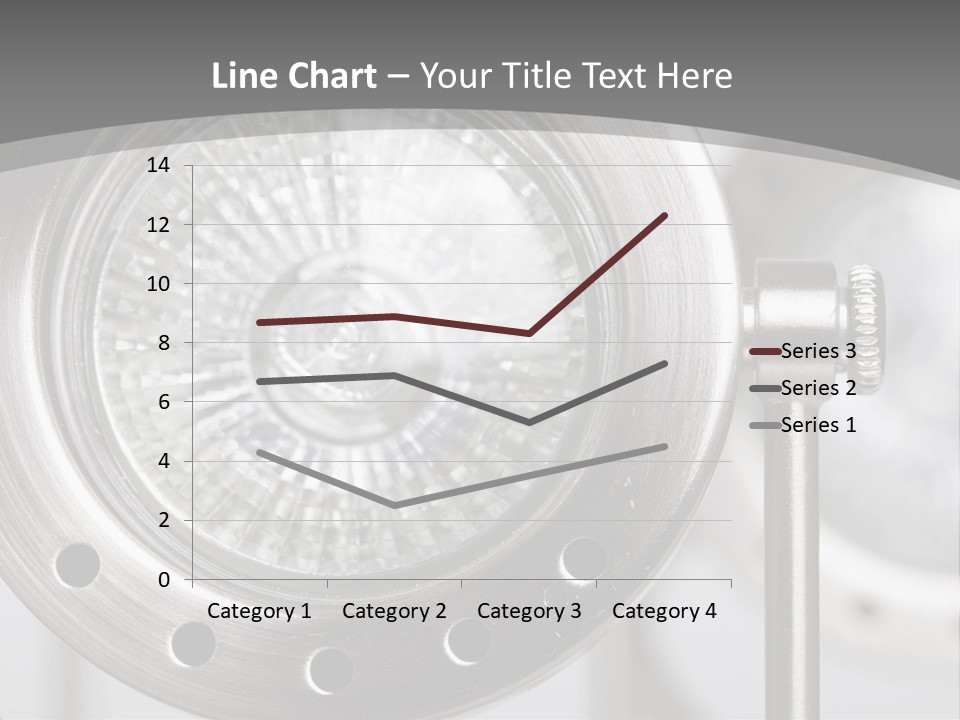 A Close Up Of A Metal Object With A White Background PowerPoint Template