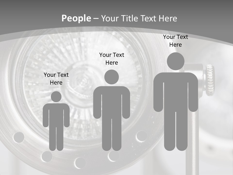 A Close Up Of A Metal Object With A White Background PowerPoint Template