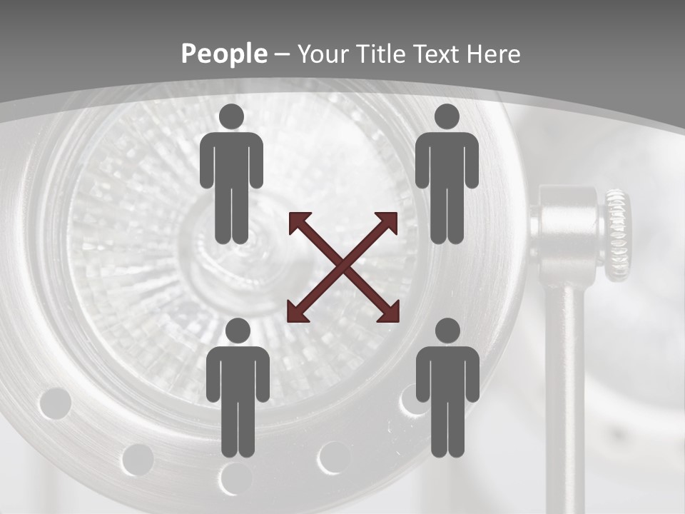 A Close Up Of A Metal Object With A White Background PowerPoint Template