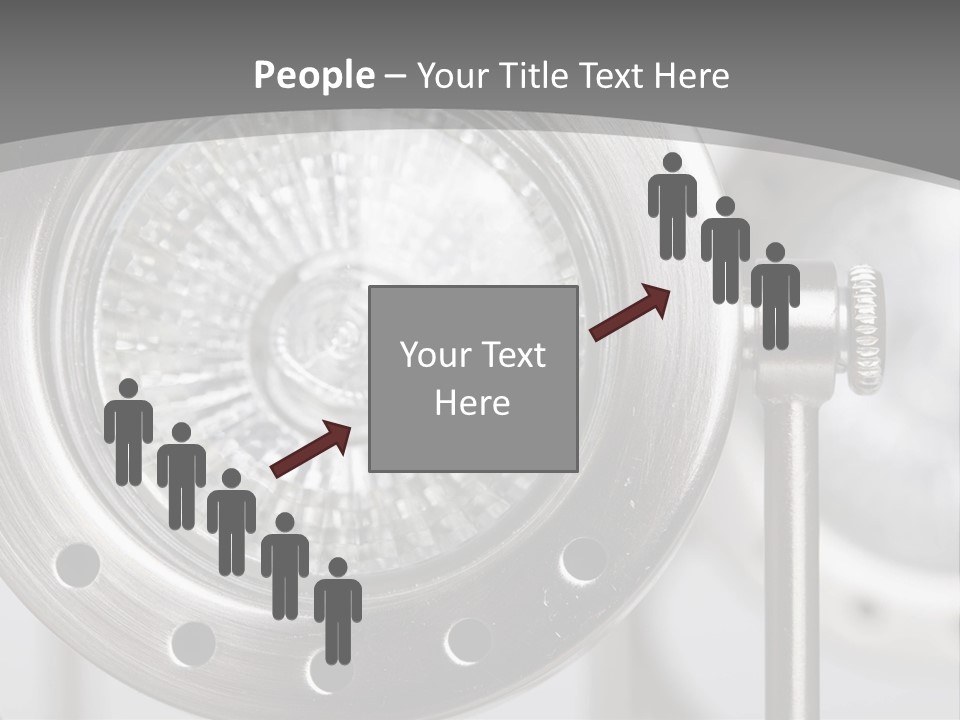 A Close Up Of A Metal Object With A White Background PowerPoint Template