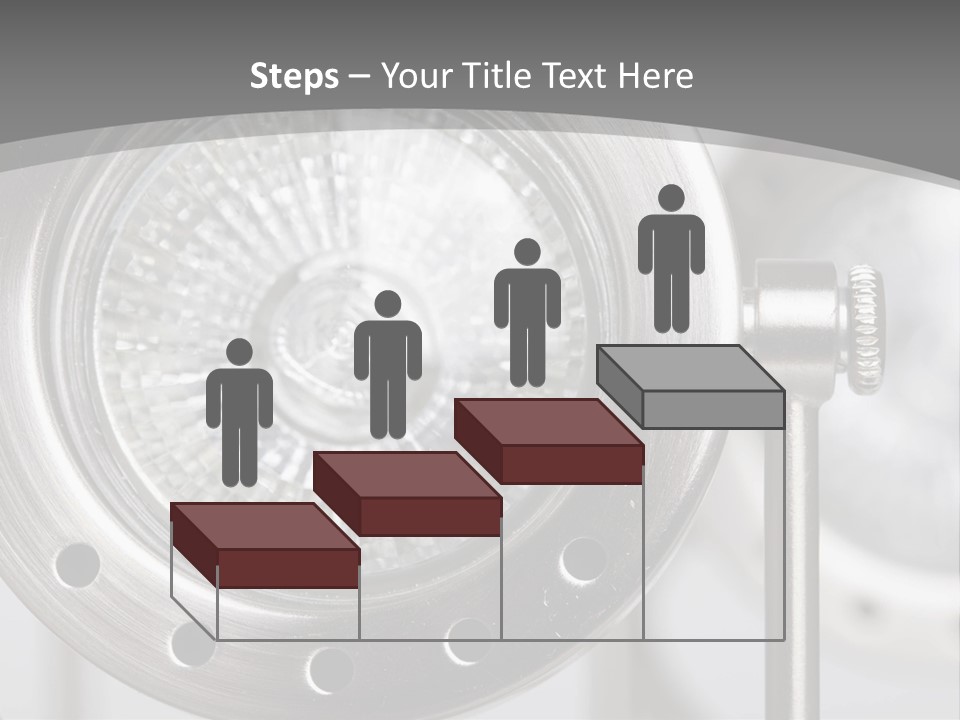 A Close Up Of A Metal Object With A White Background PowerPoint Template