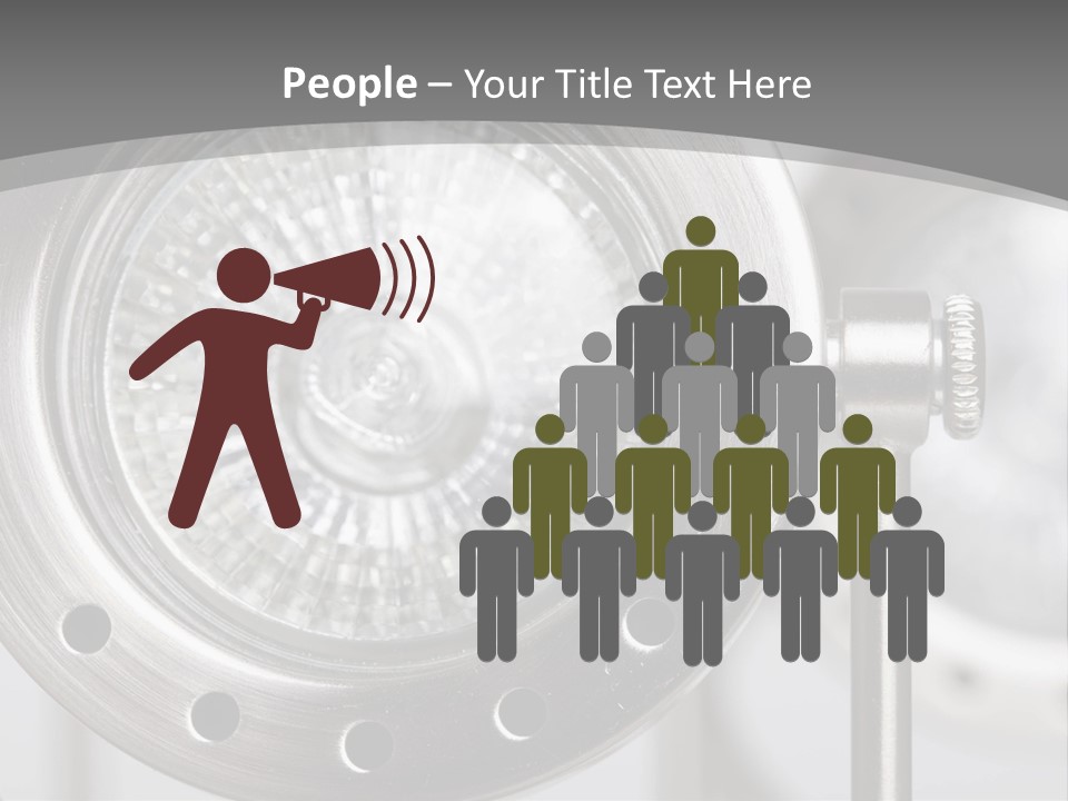 A Close Up Of A Metal Object With A White Background PowerPoint Template