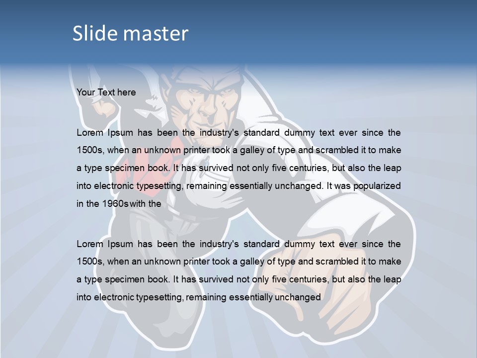 Suit Boss Defender PowerPoint Template