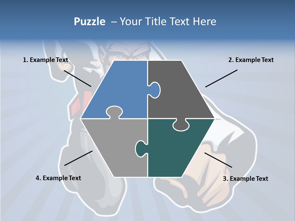 Suit Boss Defender PowerPoint Template