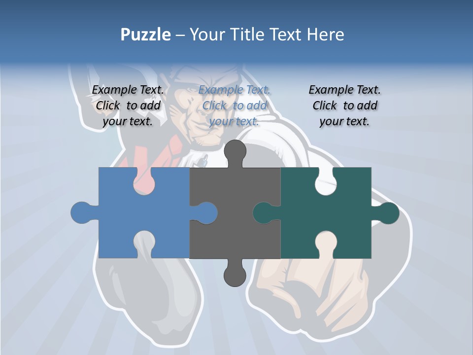 Suit Boss Defender PowerPoint Template