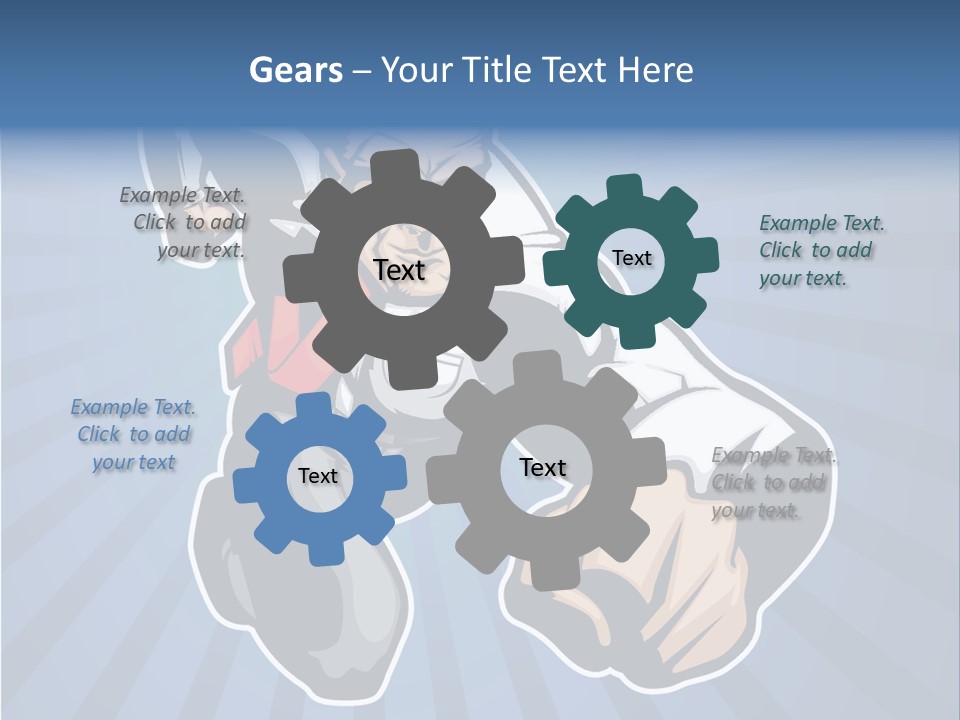 Suit Boss Defender PowerPoint Template