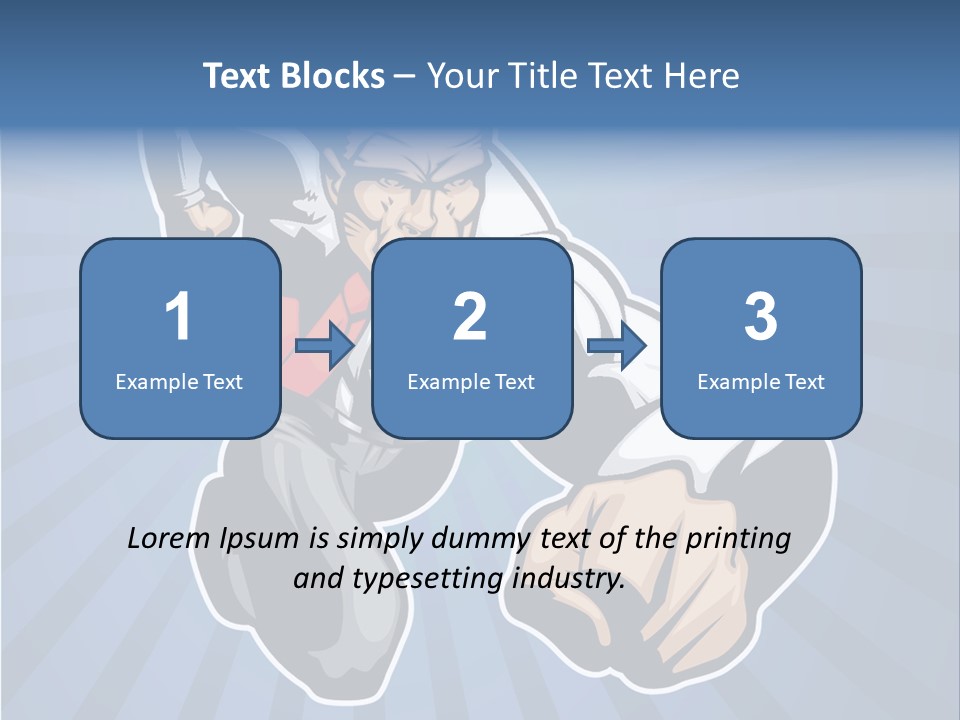 Suit Boss Defender PowerPoint Template