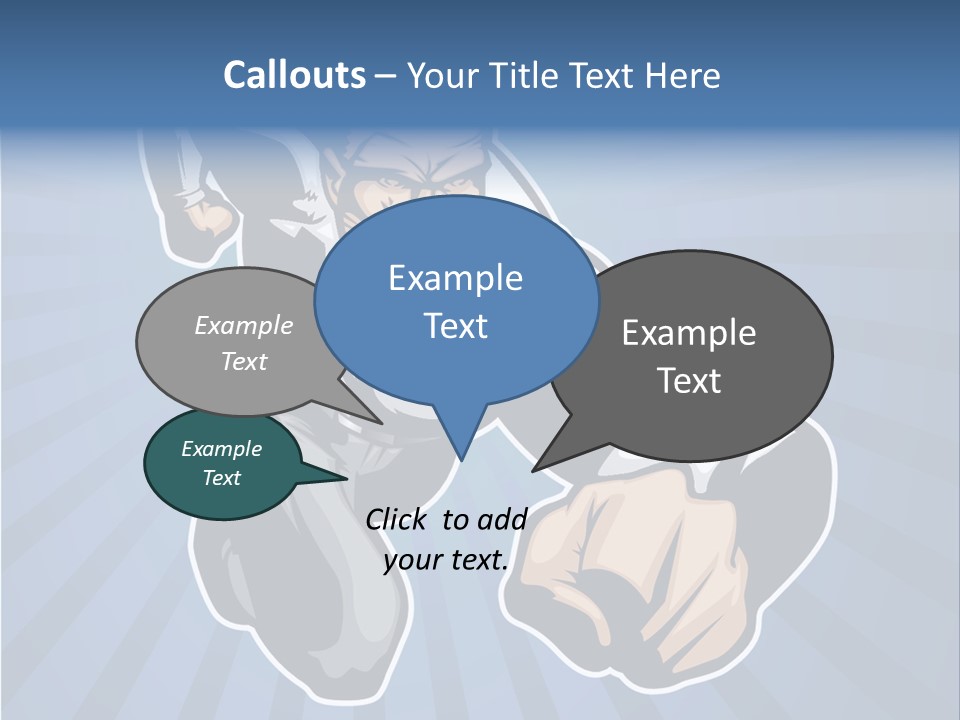 Suit Boss Defender PowerPoint Template