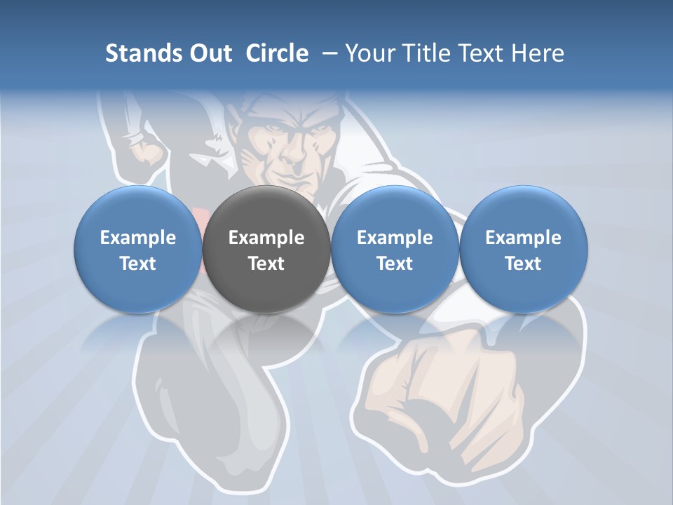 Suit Boss Defender PowerPoint Template