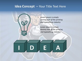 Suit Boss Defender PowerPoint Template