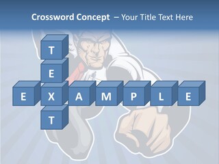 Suit Boss Defender PowerPoint Template