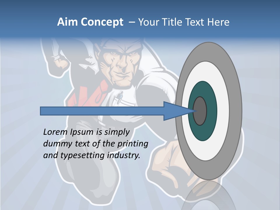 Suit Boss Defender PowerPoint Template