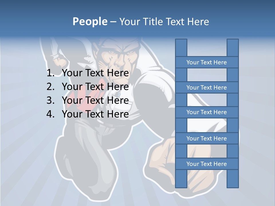 Suit Boss Defender PowerPoint Template