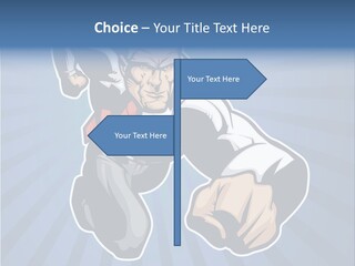 Suit Boss Defender PowerPoint Template