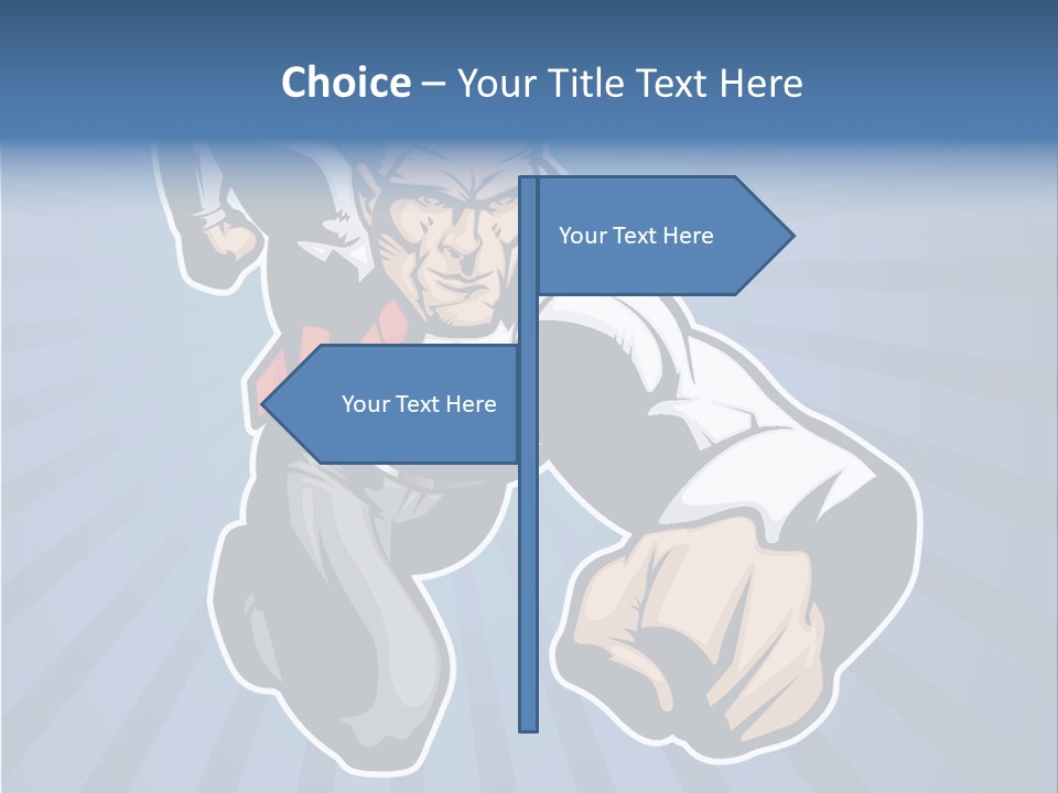 Suit Boss Defender PowerPoint Template