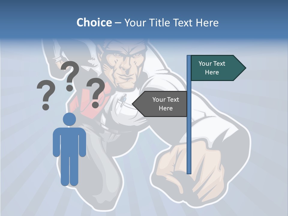 Suit Boss Defender PowerPoint Template