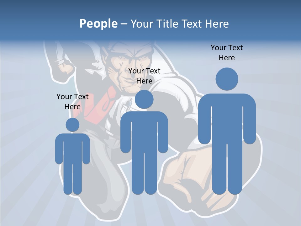 Suit Boss Defender PowerPoint Template