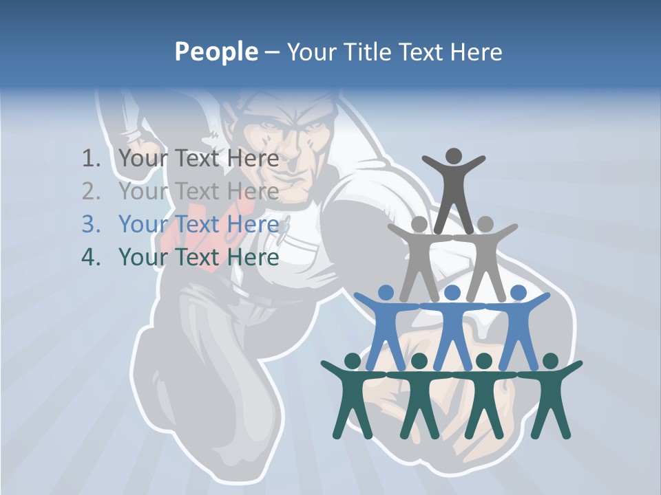 Suit Boss Defender PowerPoint Template