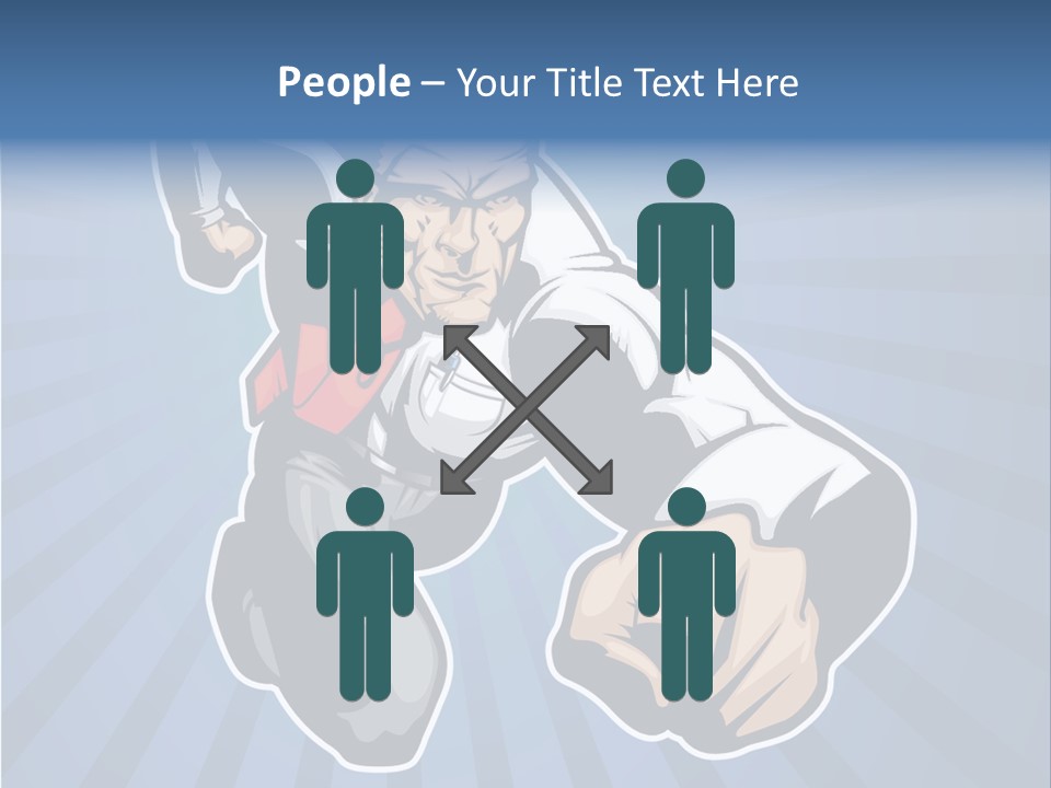 Suit Boss Defender PowerPoint Template