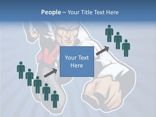 Suit Boss Defender PowerPoint Template
