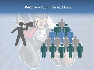 Suit Boss Defender PowerPoint Template